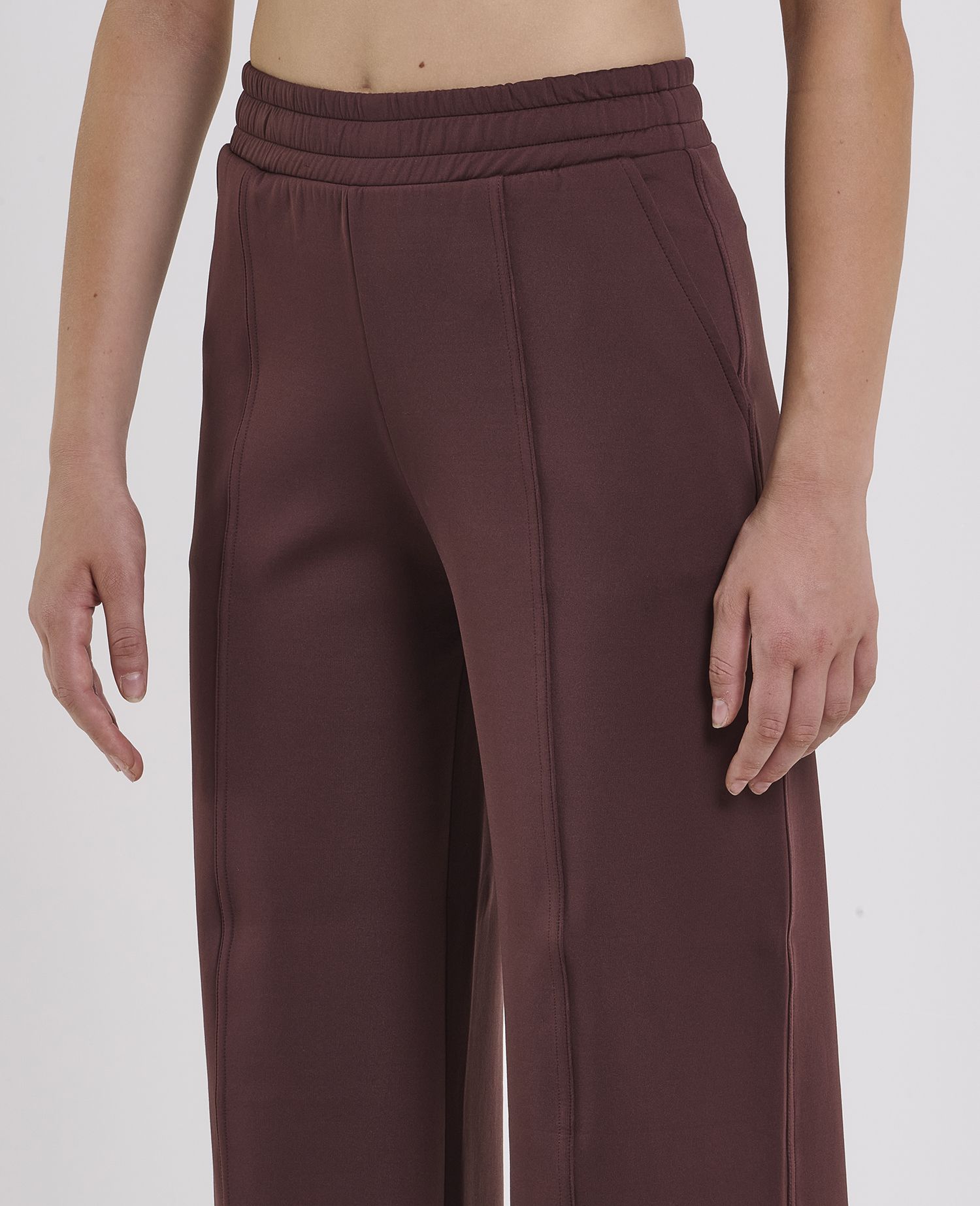 main product photo Studio Wide-leg Joggers Brown