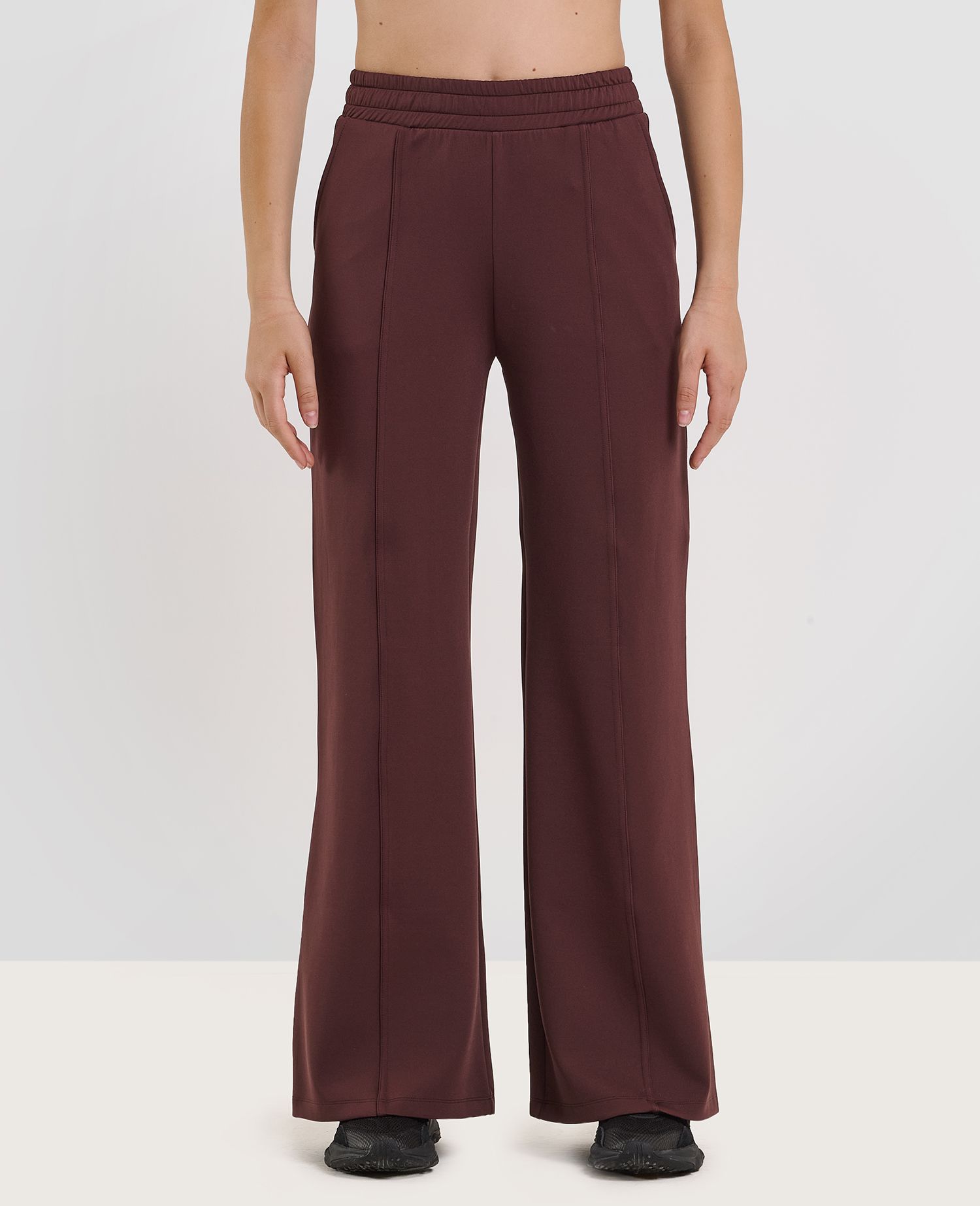 Studio Wide-leg Joggers Brown