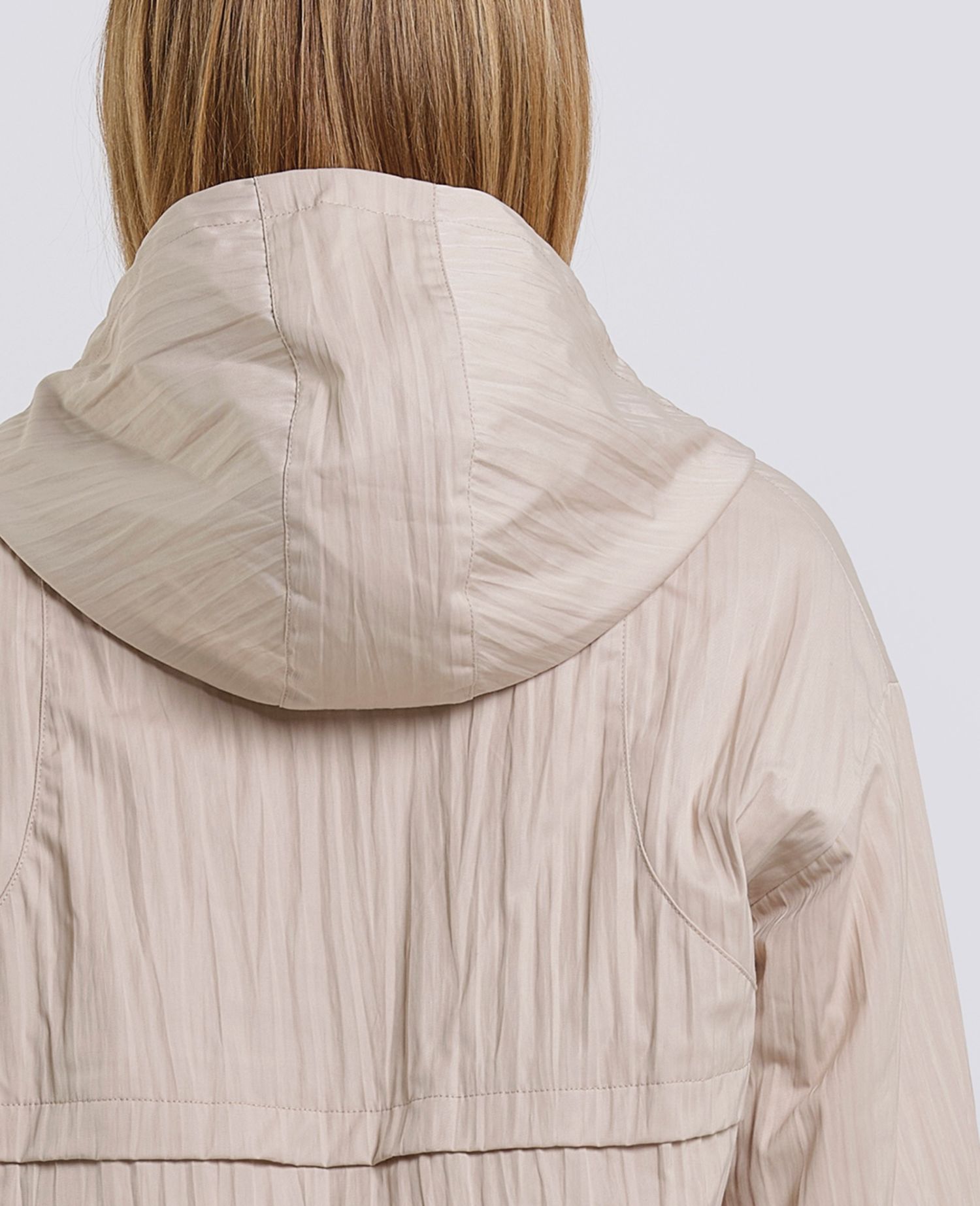 main product photo Ripple Hooded Jacket Beige