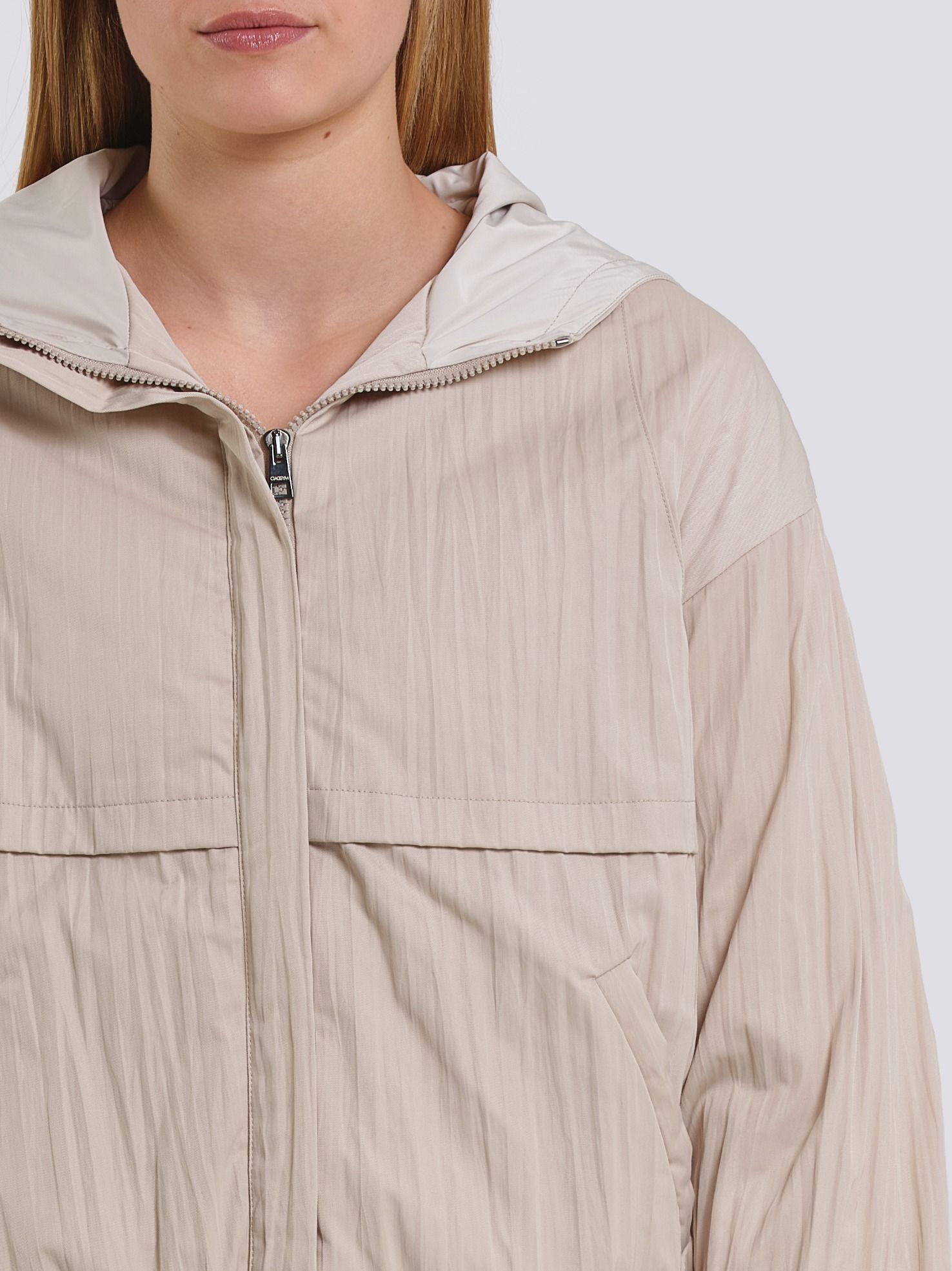 main product photo Ripple Hooded Jacket Beige