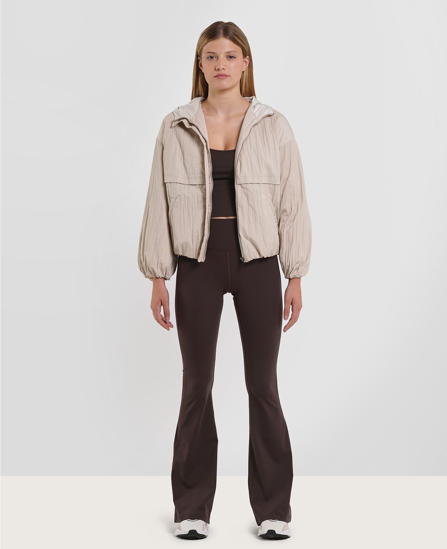 main product photo Ripple Hooded Jacket Beige