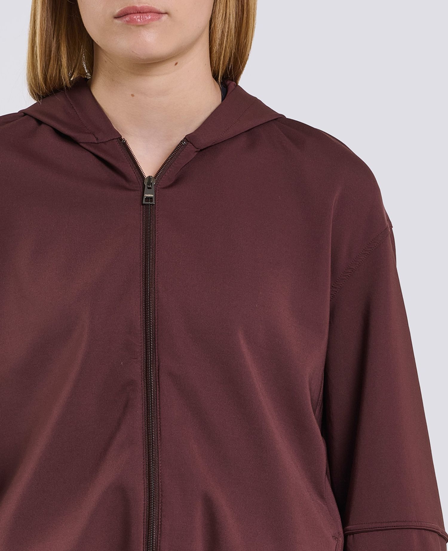 main product photo Studio Zip Hoodie Brown