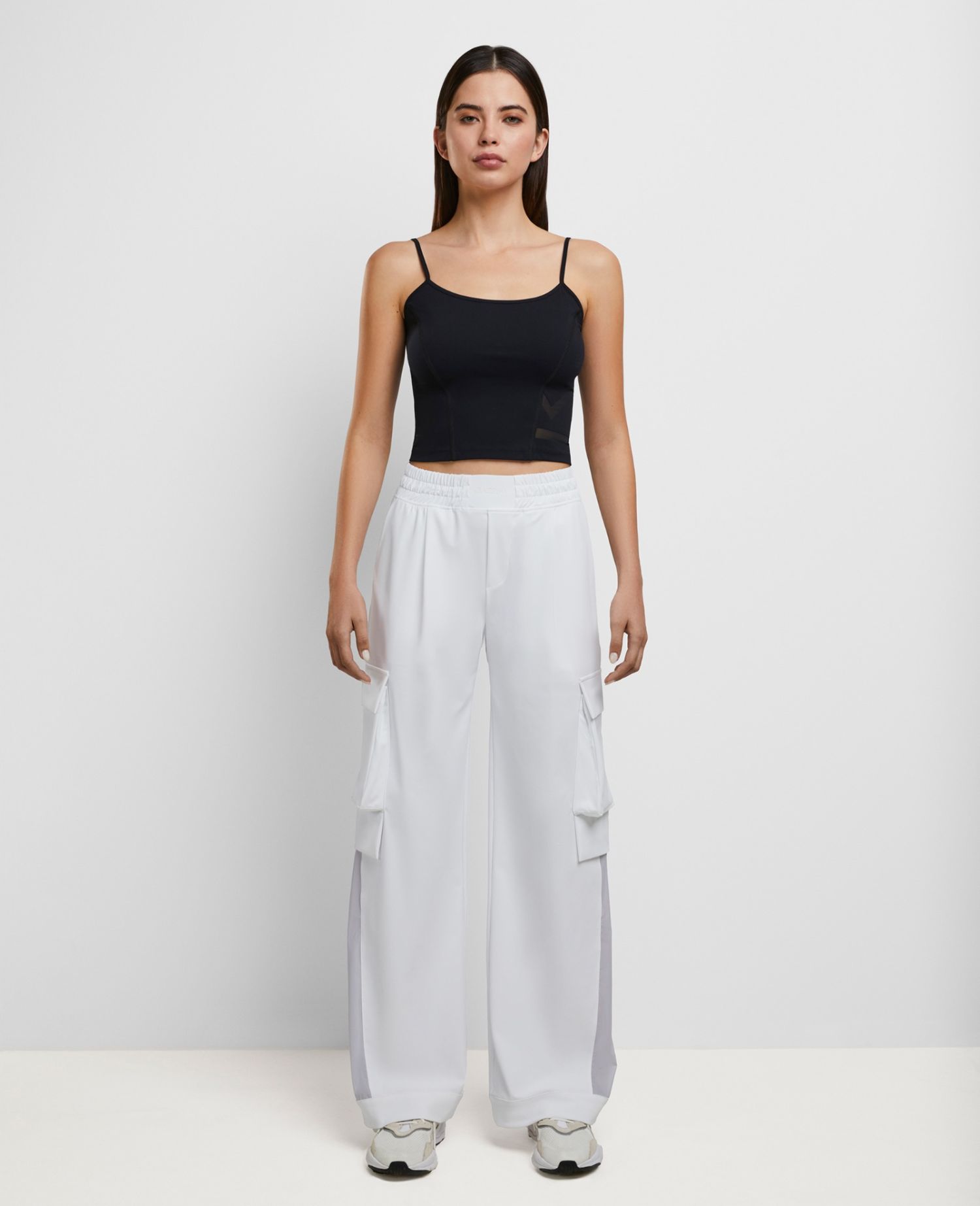 main product photo Daring Flared Trousers White