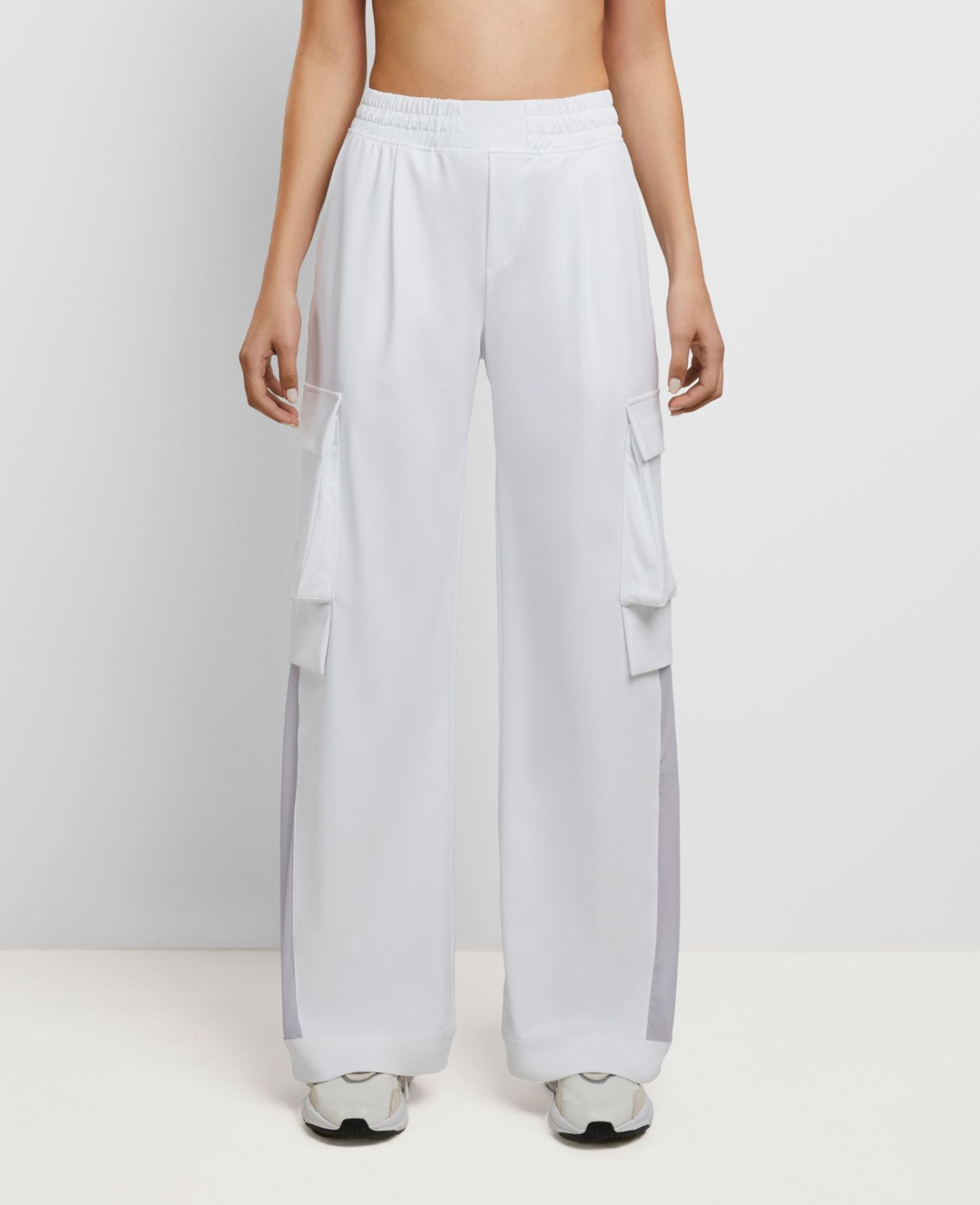 main product photo Daring Flared Trousers White - Women