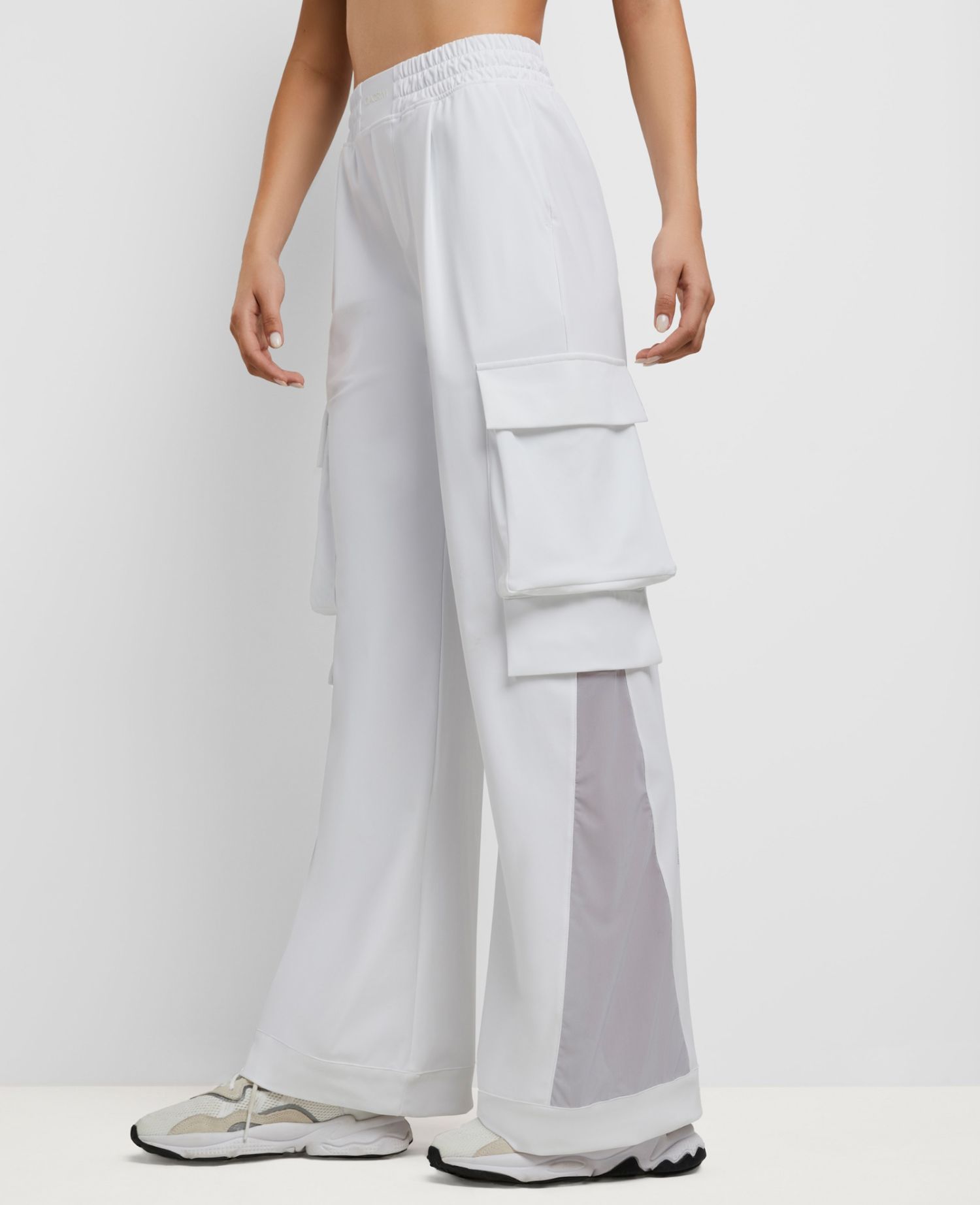 main product photo Daring Flared Trousers White