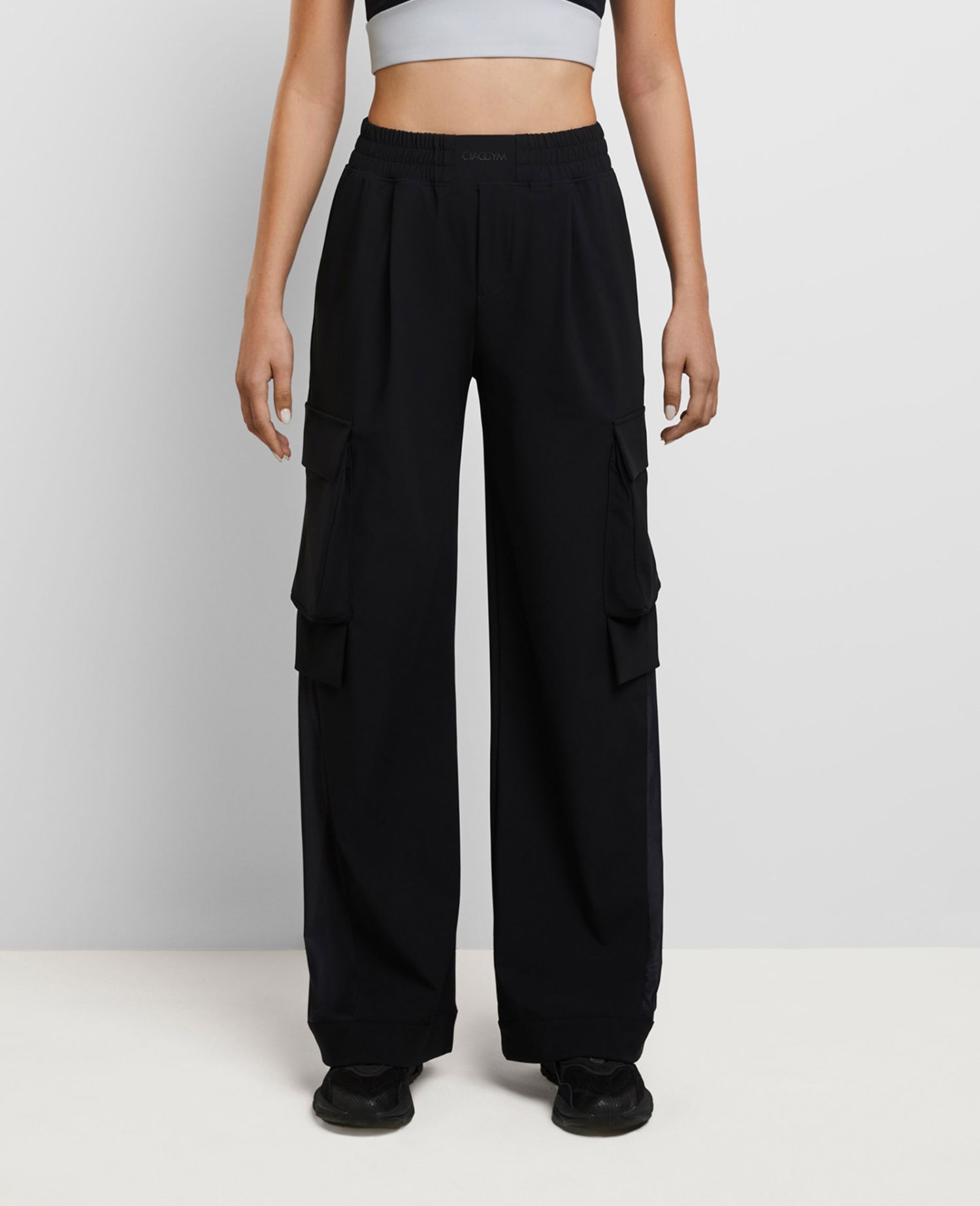 Daring Flared Trousers Black