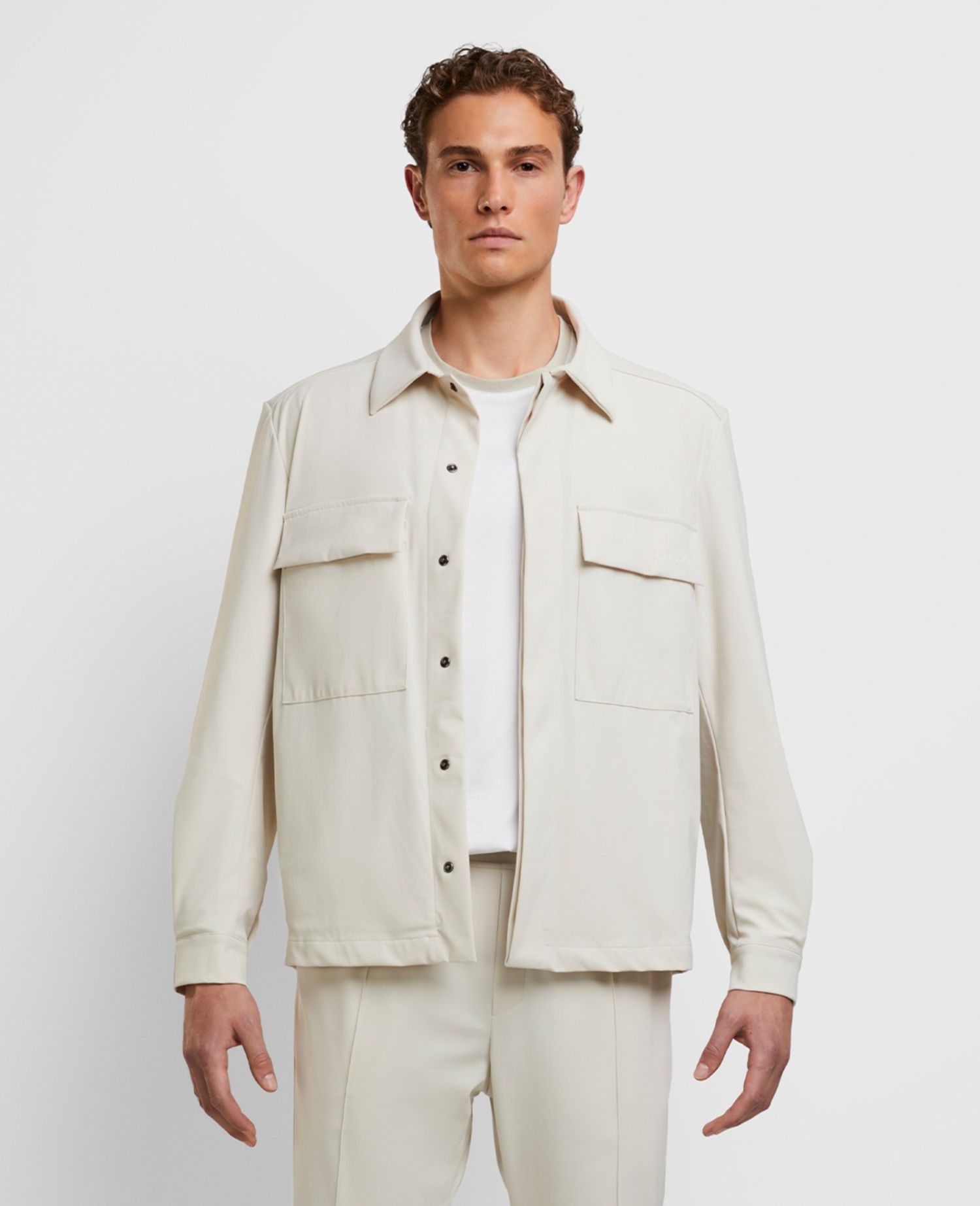 Club Overshirt Beige - Man