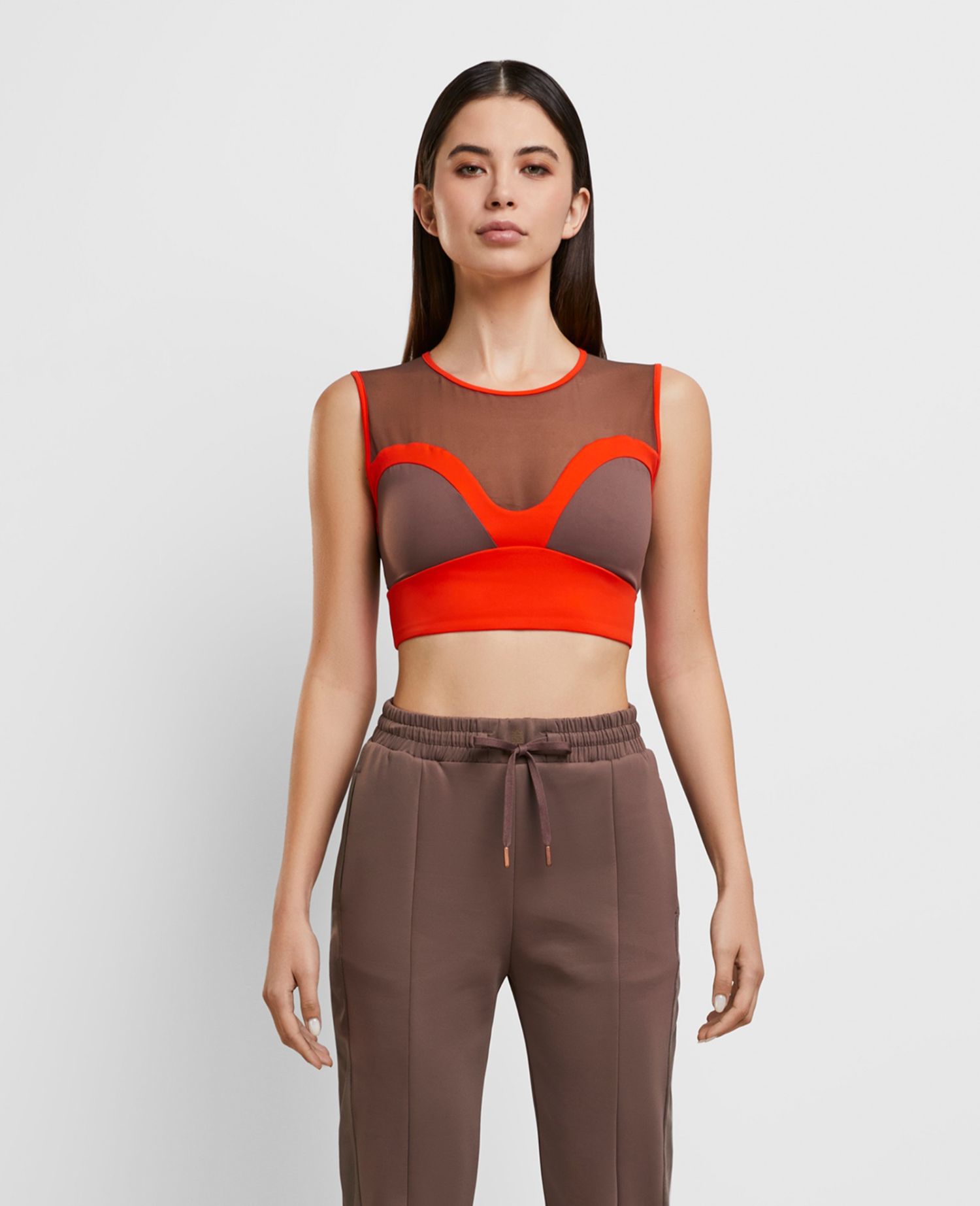 Daring Crop Top Light Brown - Women