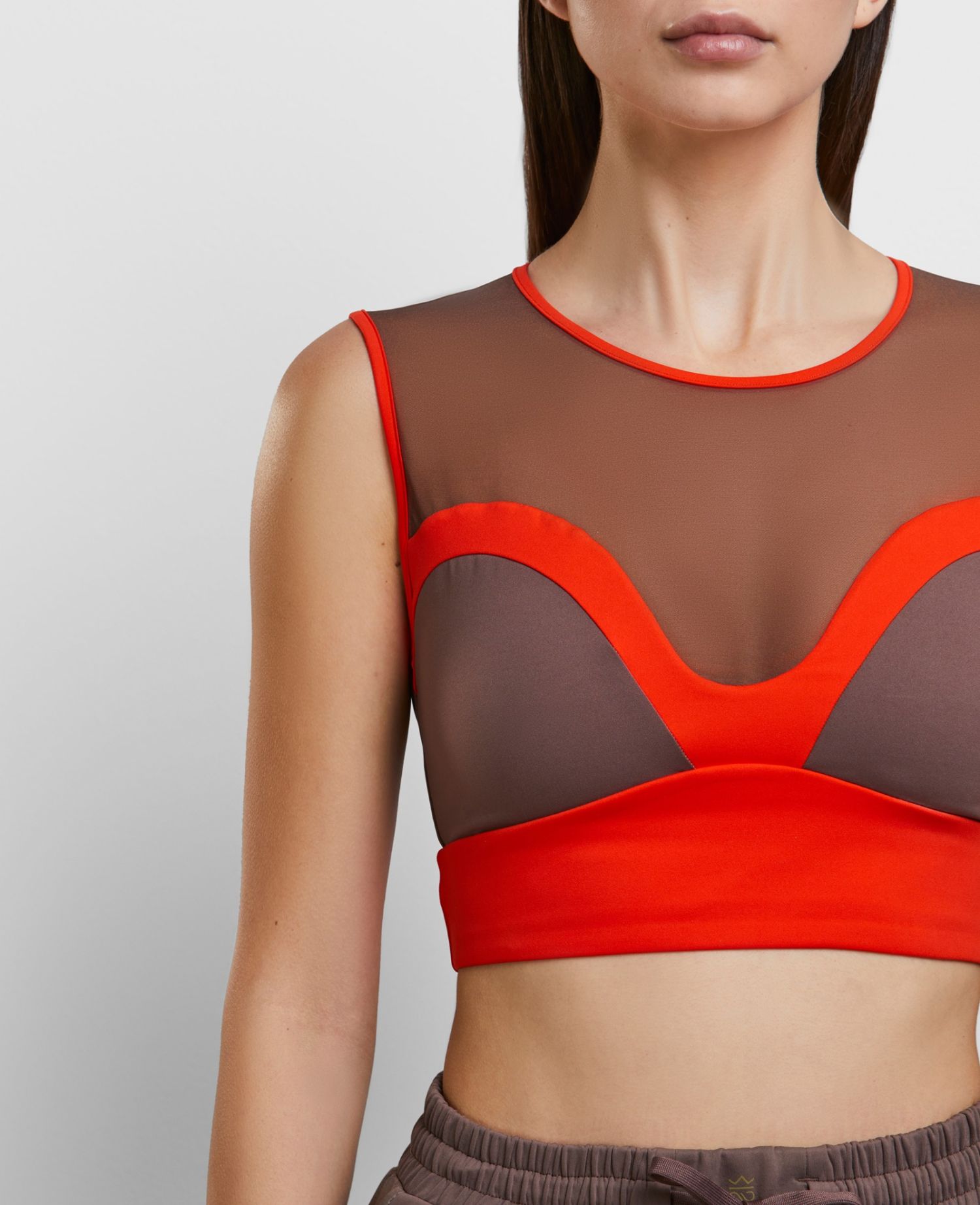 main product photo Daring Crop Top Light Brown