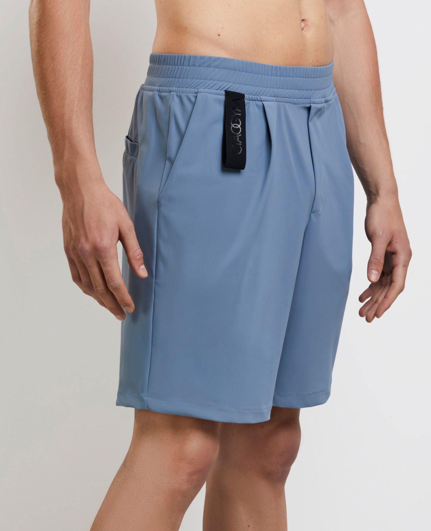 main product photo Essential Pleated Shorts Azzurro