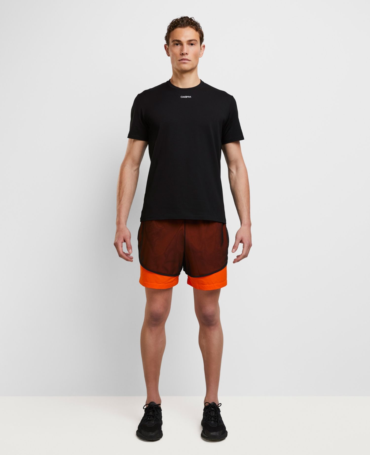 main product photo Daring Mesh Shorts Orange - Man