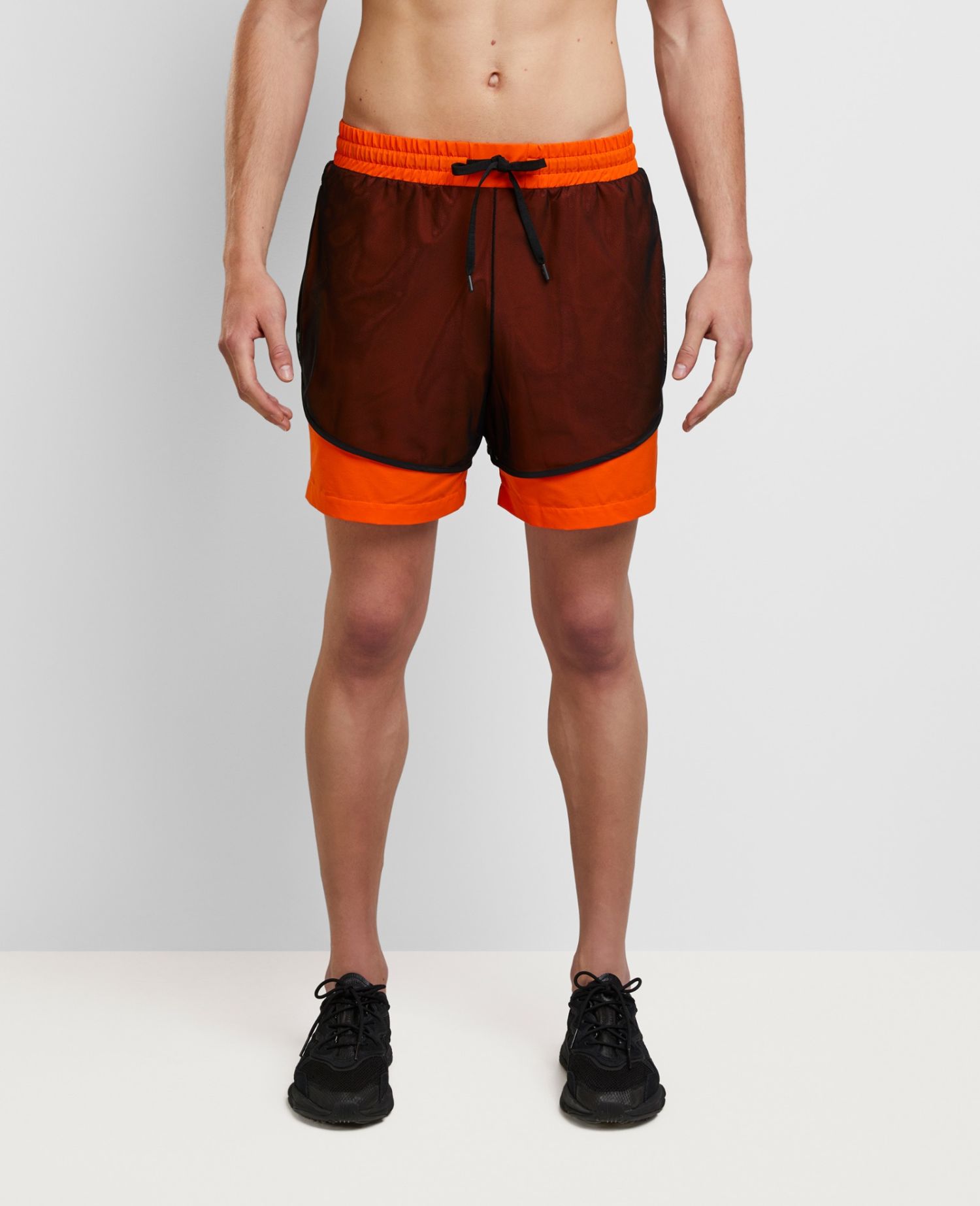 Daring Mesh Shorts Orange - Man