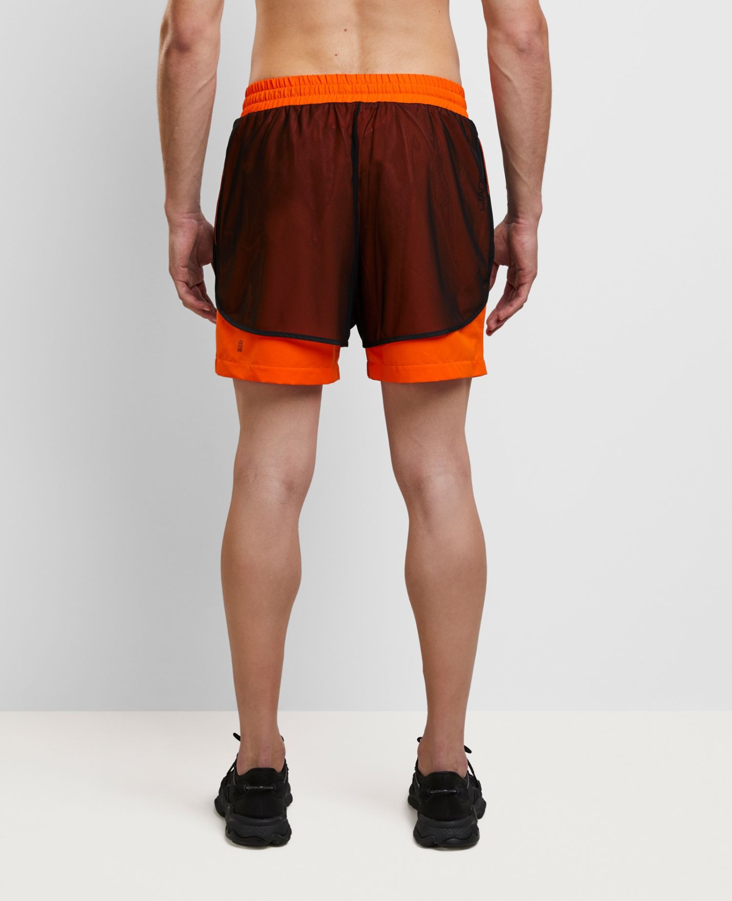 main product photo Daring Mesh Shorts Orange