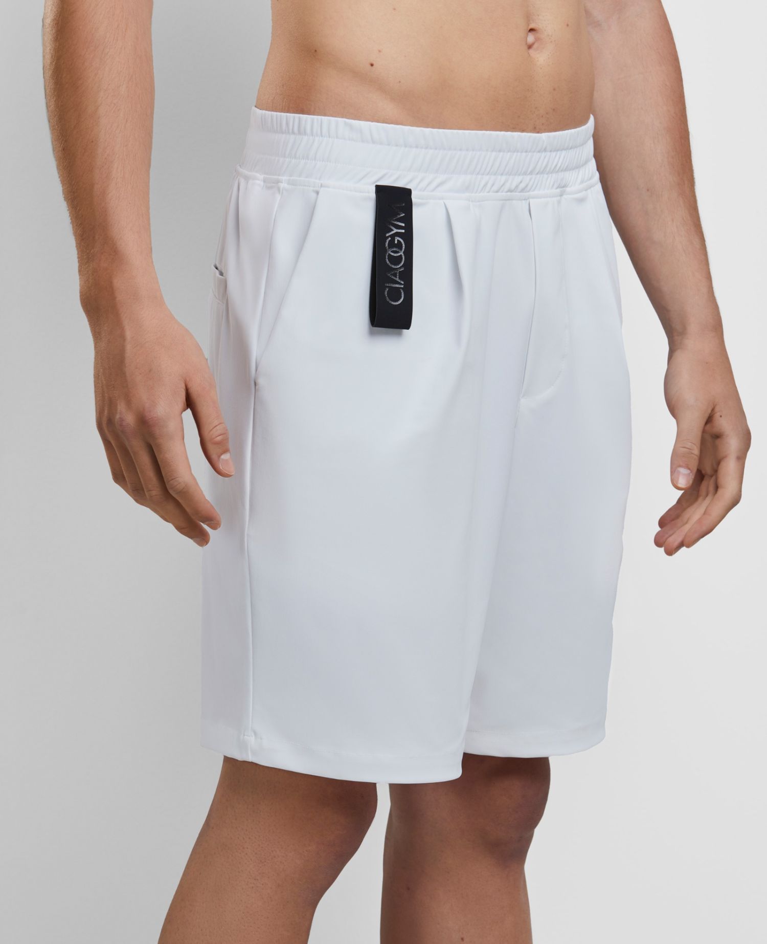 main product photo Essential Pleated Shorts White - Man