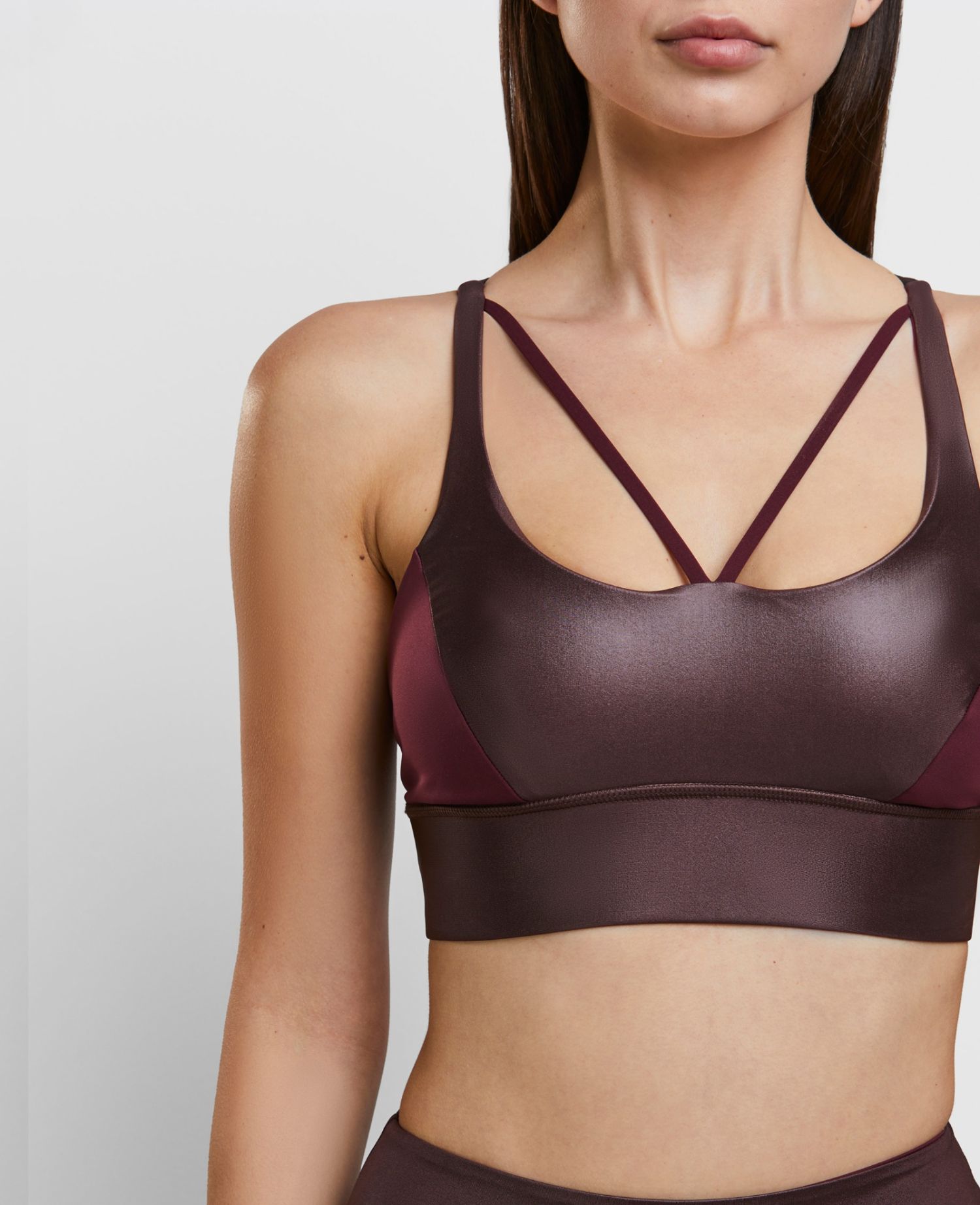 main product photo Daring Scoop Neck Bra Bordeaux