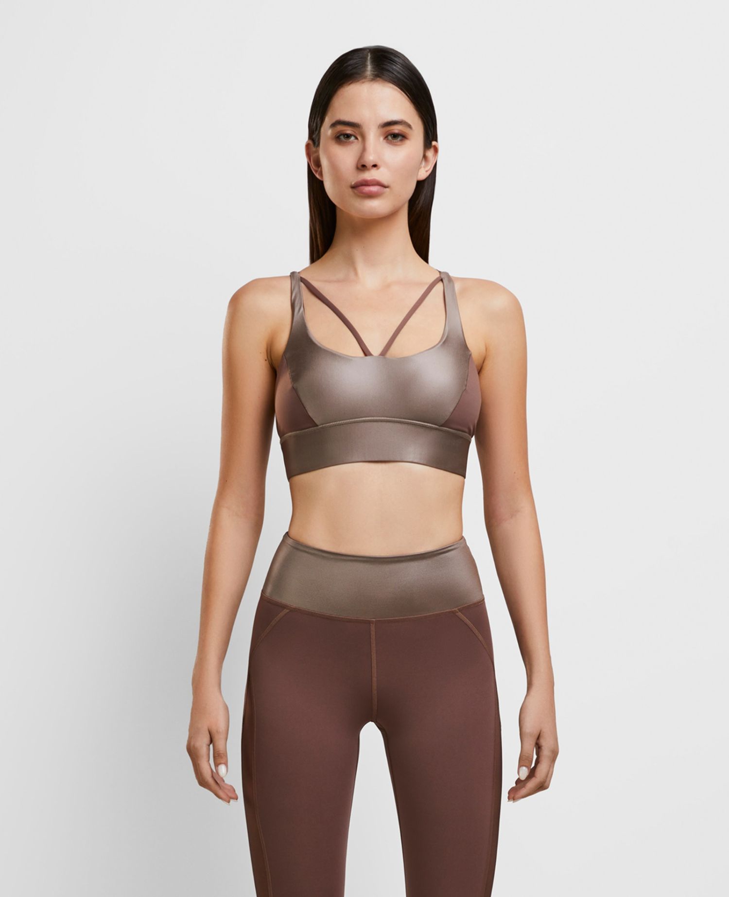 Daring Scoop Neck Bra Light brown