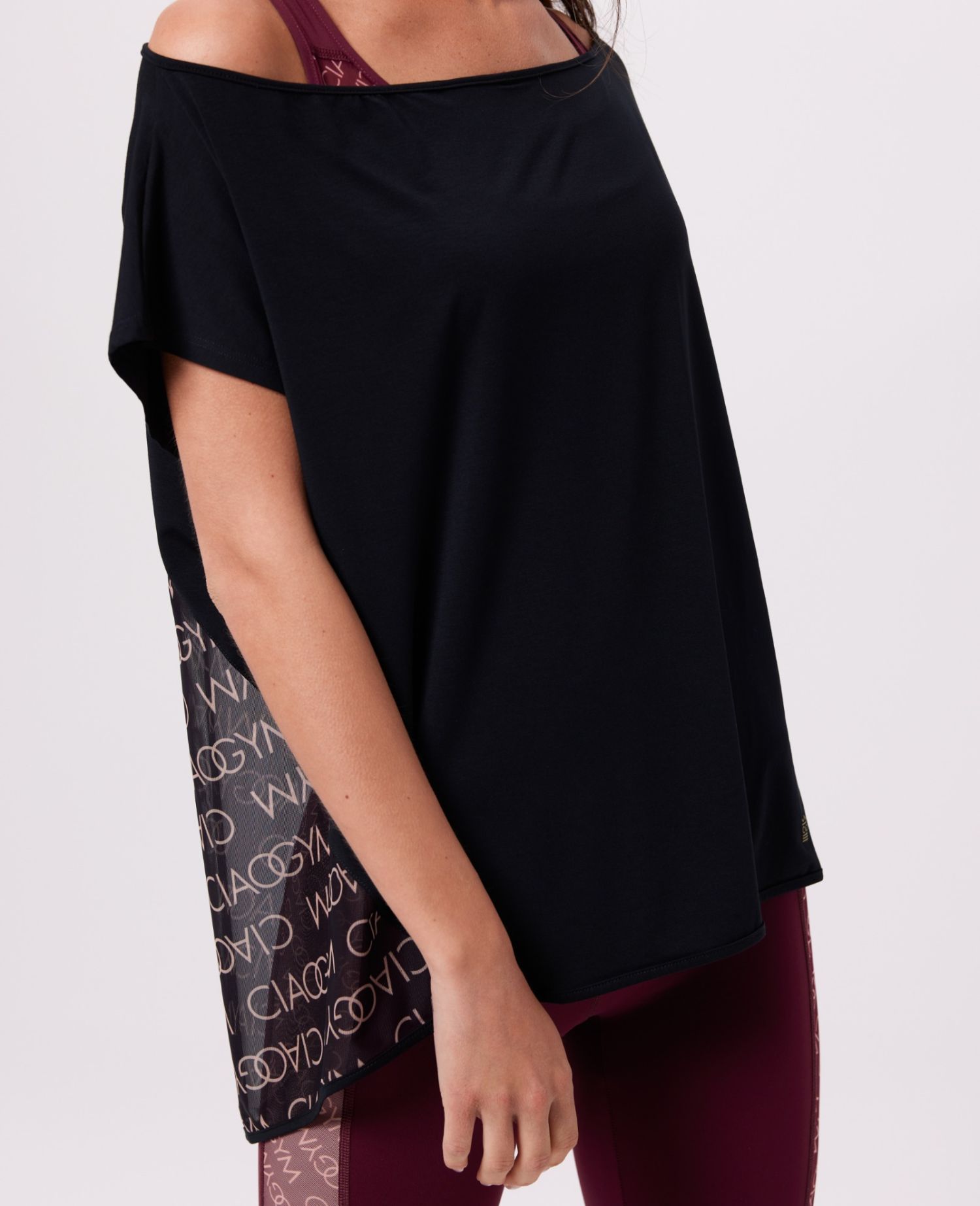 All Over Me Maxi T-shirt Nero