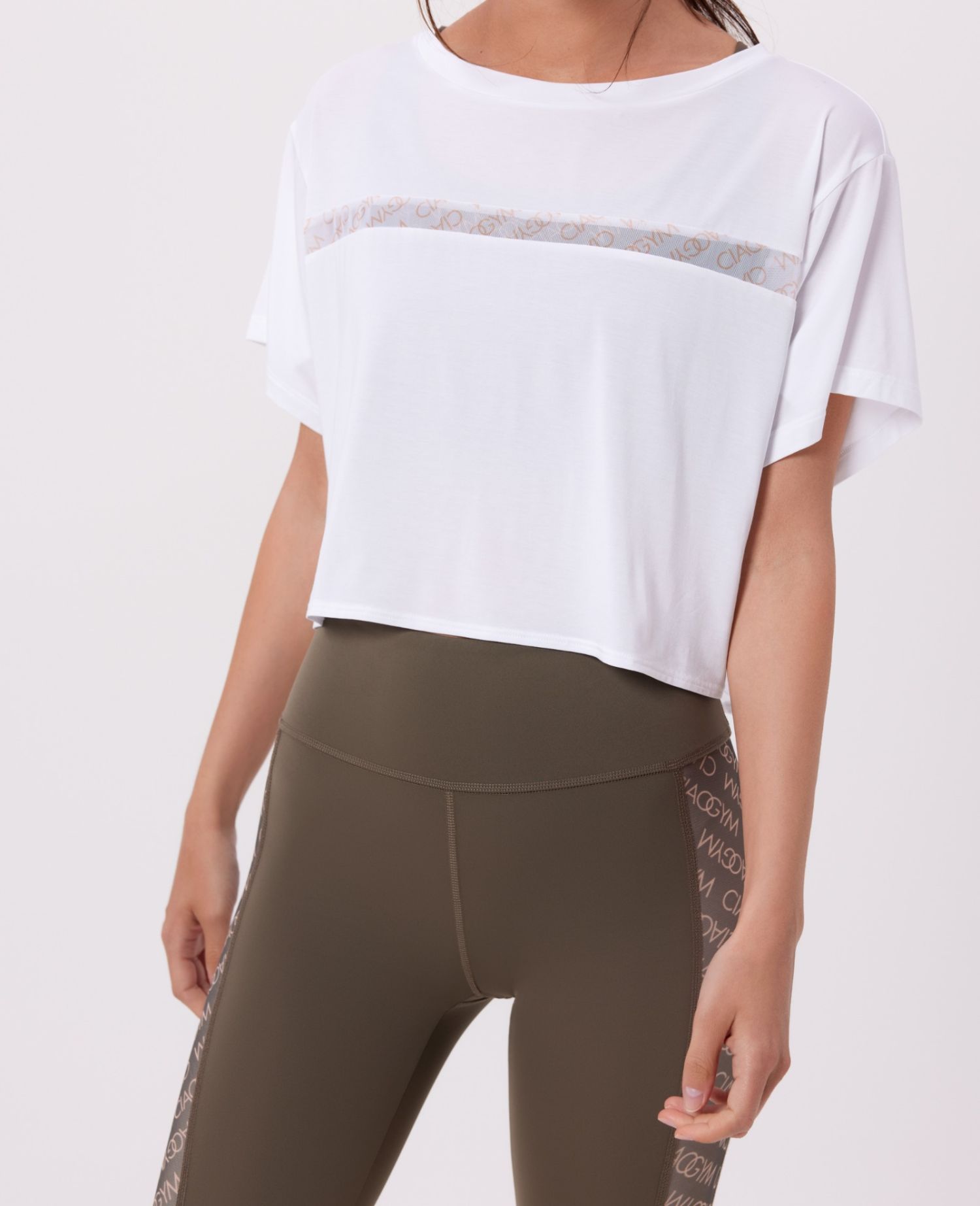 All Over Me Cropped T-shirt White