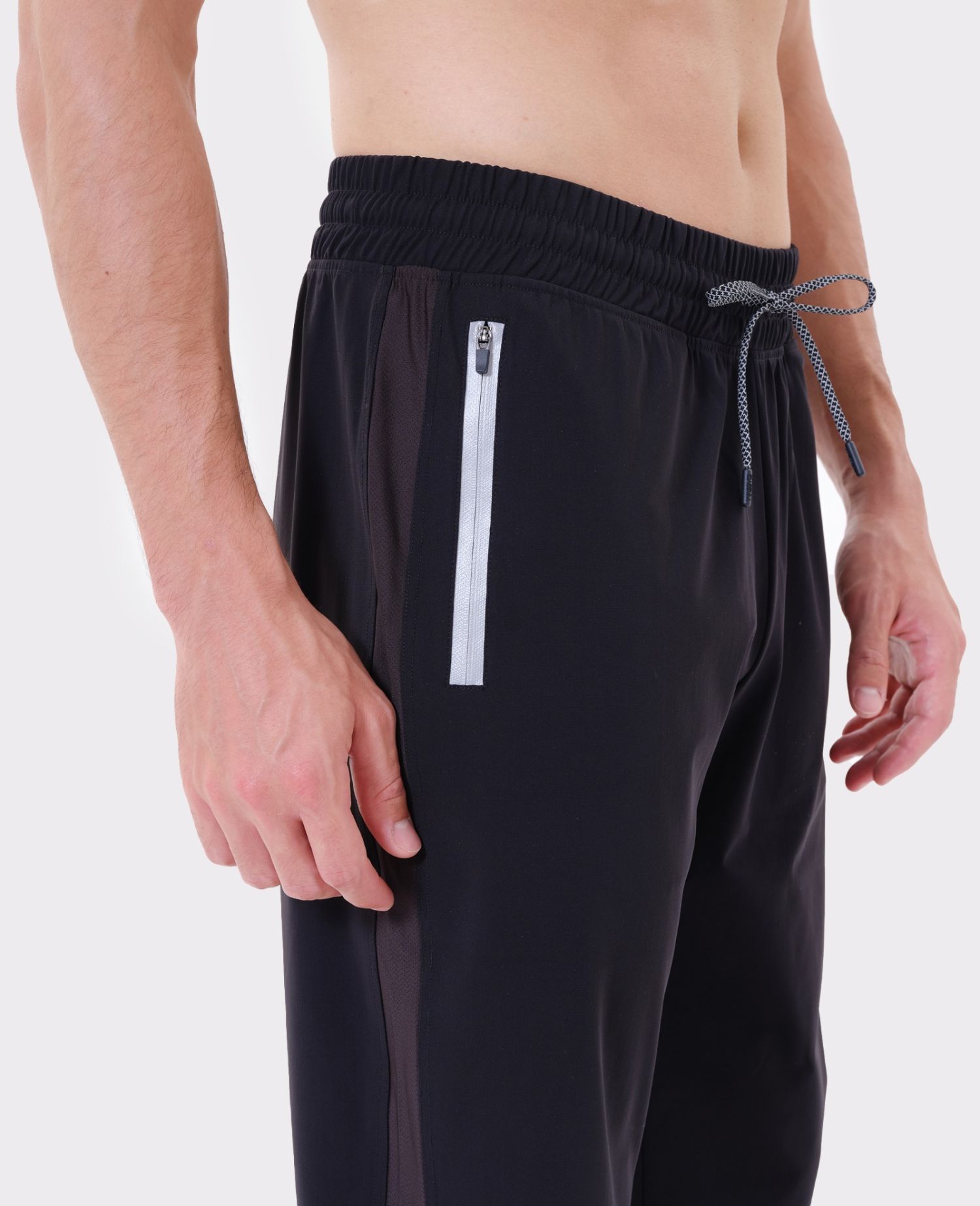 main product photo Essential Zip Joggers Black