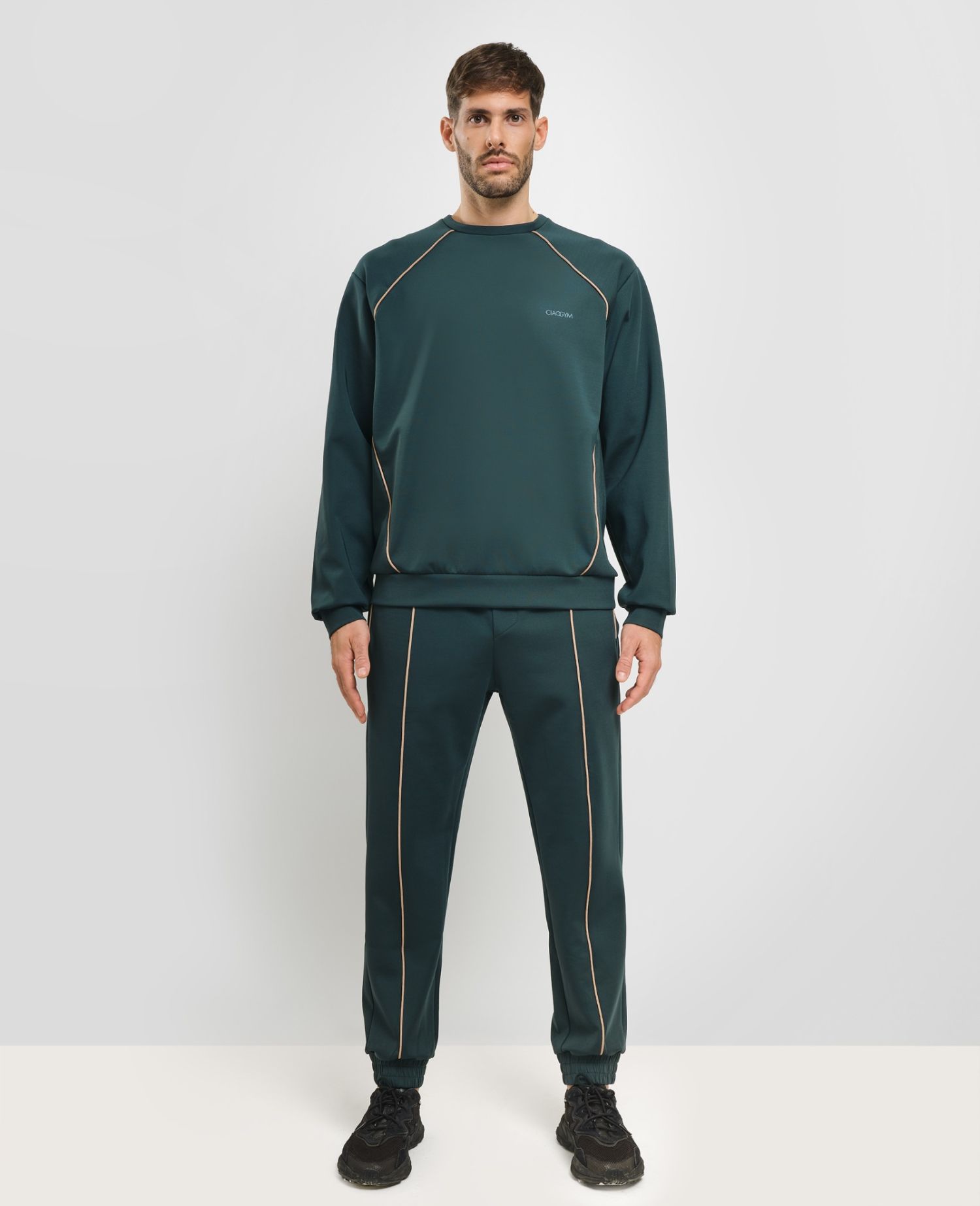 main product photo Piping Joggers Green