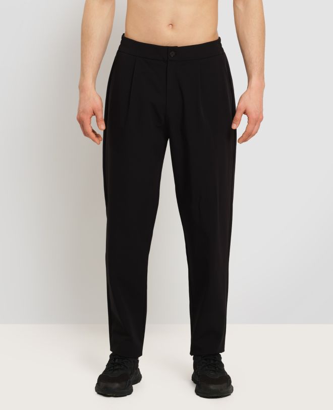 Sporty-chic Trousers Black