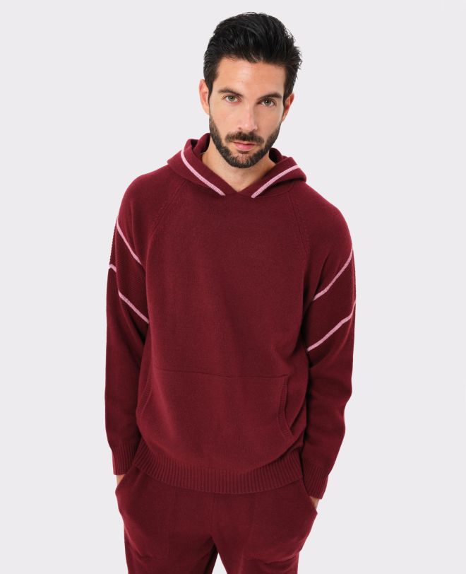 Merino Sweater Bordeaux - Man