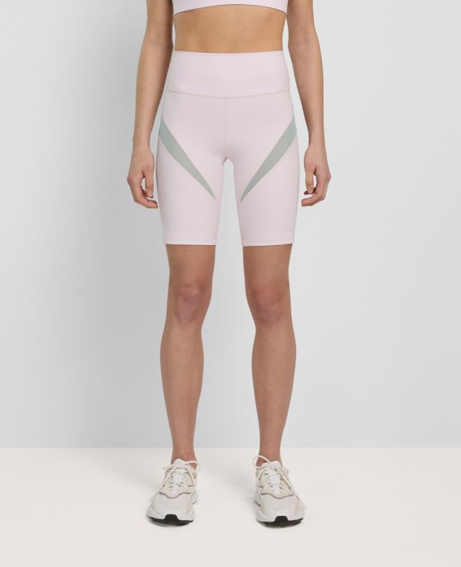 Daring Mesh Biker Shorts Light Pink