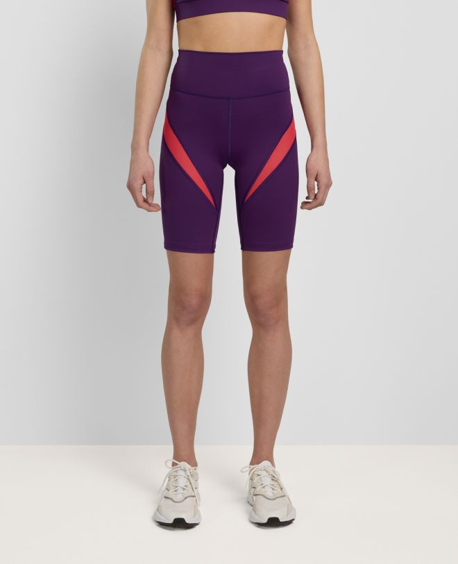 Daring Mesh Biker Shorts Violet