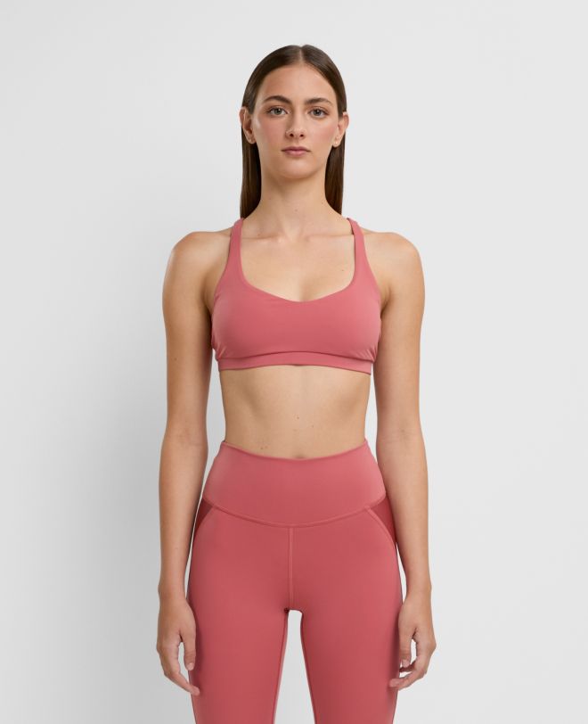 Criss-cross Bra Faded Rose
