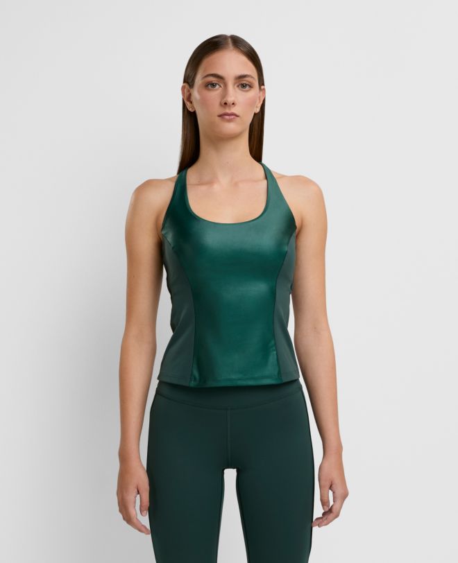 Criss-cross Tank Top Green