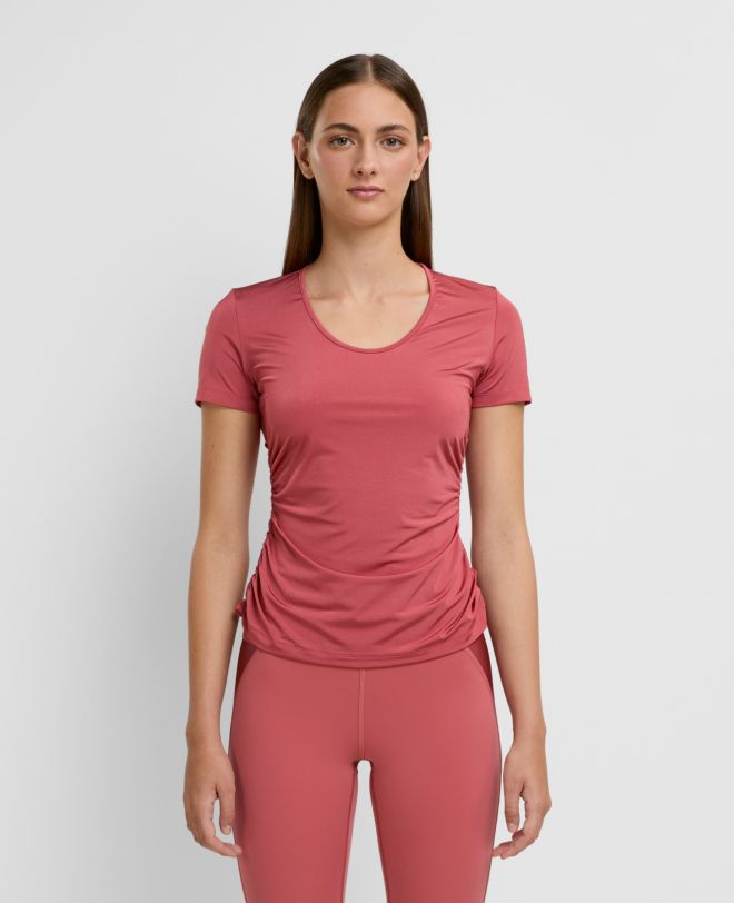 Draped T-Shirt Faded Rose