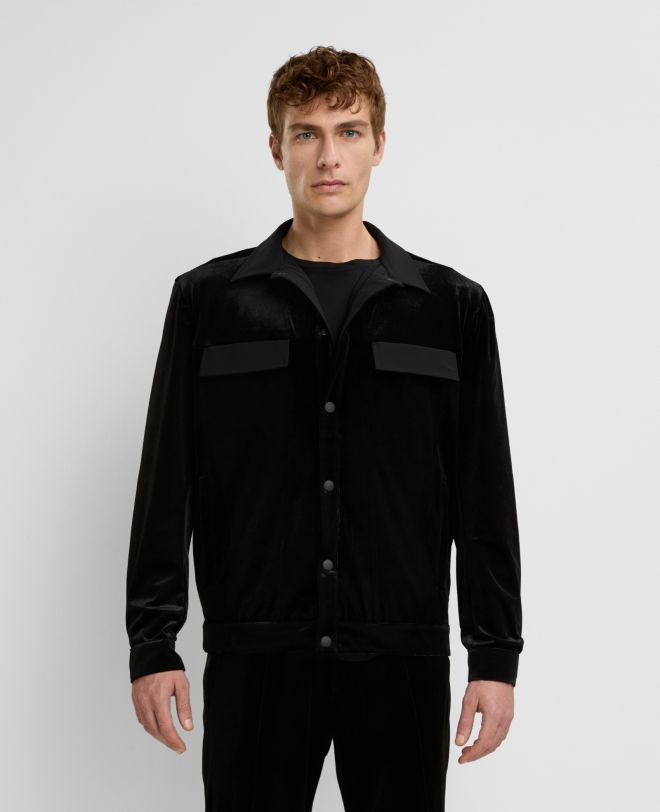 Chenille Overshirt Nero