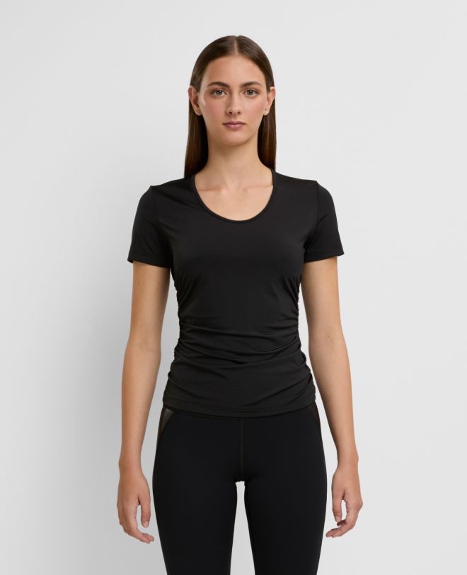 Draped T-Shirt Black