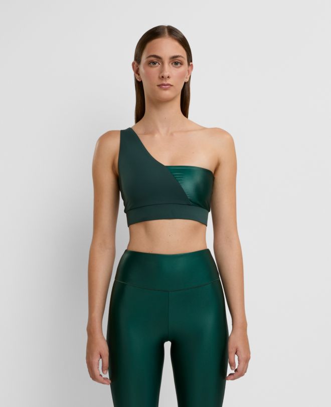 One-shoulder Bra Verde