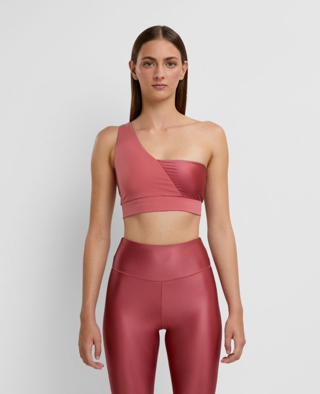 One-shoulder Bra Faded Rose