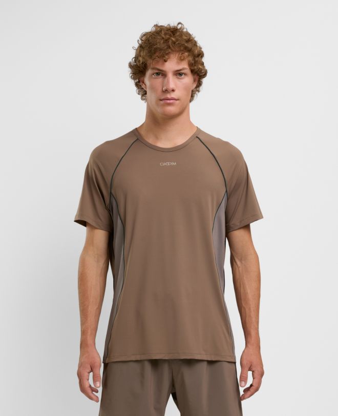 Piping T-Shirt Marrone chiaro