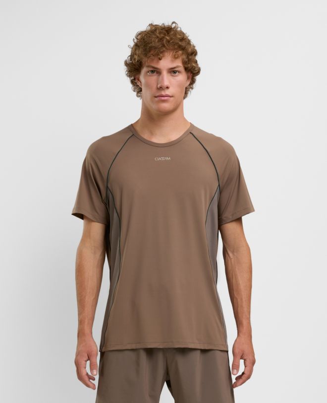 Piping T-Shirt Light Brown