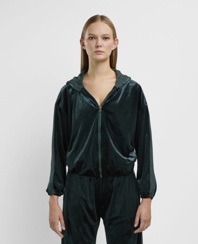 Chenille Hoodie Verde