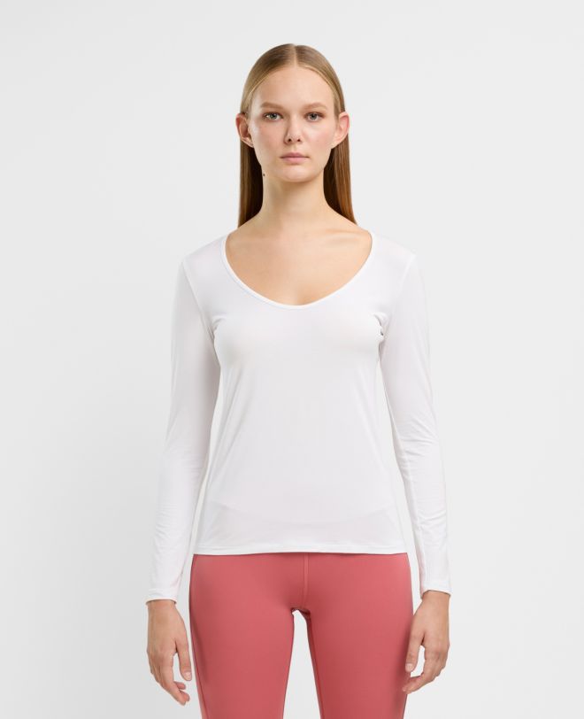 Longsleeved T-shirt Bianco