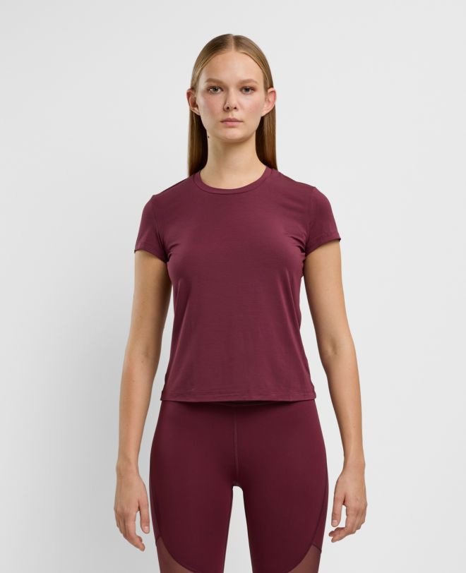 Basic Modal T-Shirt Bordeaux