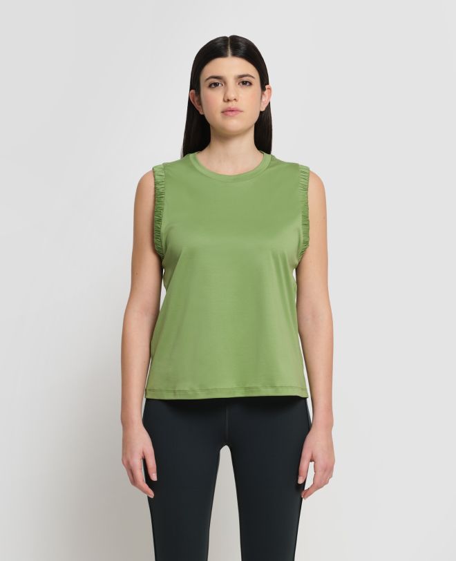 Interlock Tank Top Green