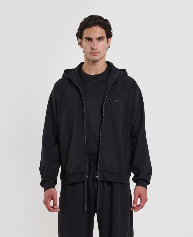 Studio Zip Hoodie Black