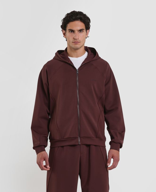 Studio Zip Hoodie Brown