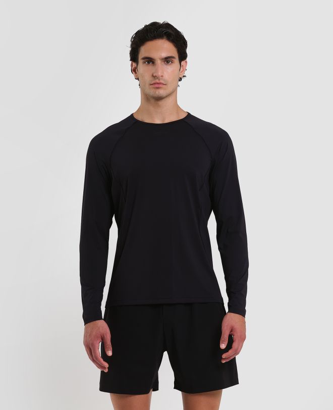 Outline Longsleeved T-shirt Nero