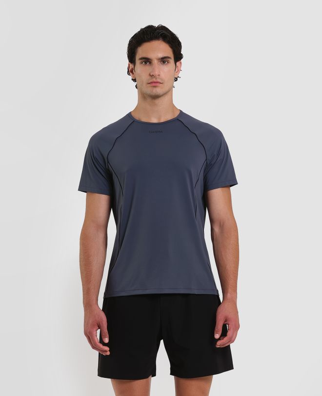 Outline Training T-shirt Grigio
