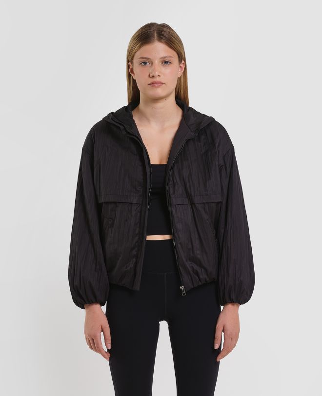Ripple Hooded Jacket Nero