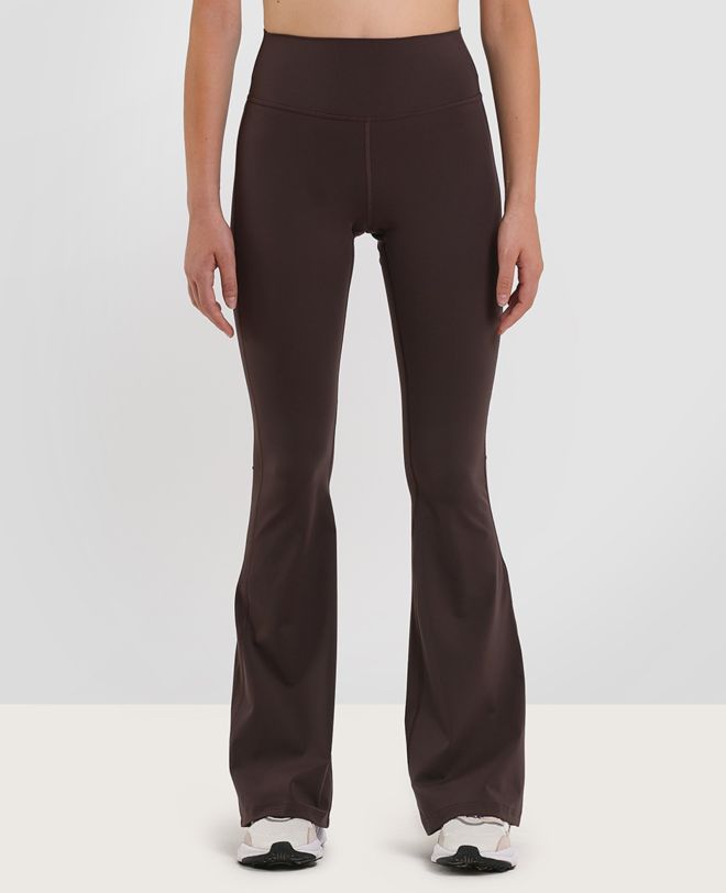 Signature Flared Leggings Marrone