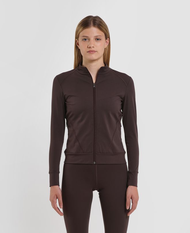 Signature Tight Sweatshirt Marrone