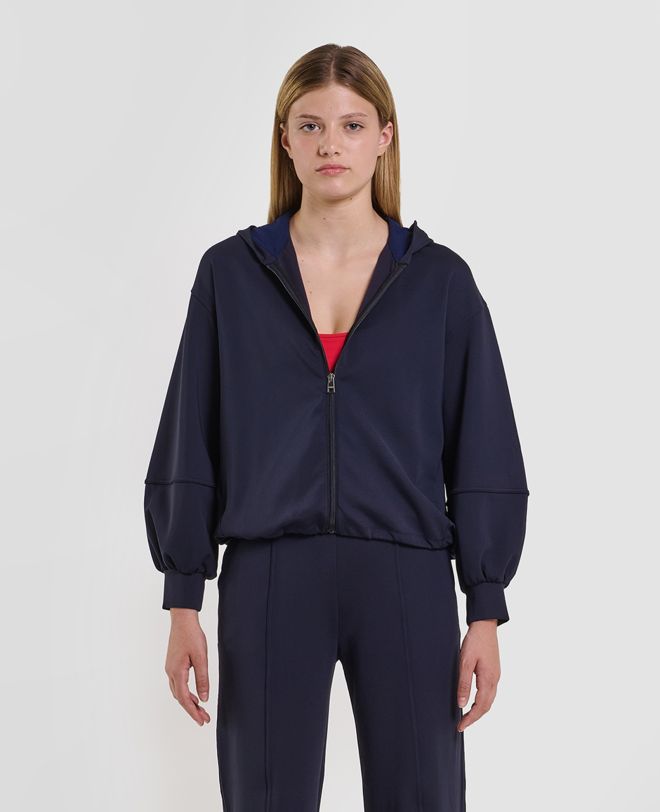 Studio Zip Hoodie Blue