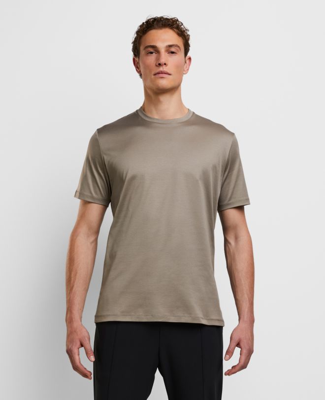 Essential Interlock T-Shirt Light Brown